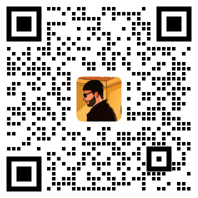 微信二维码图片，黑色线条构成的二维码图案，白色背景，边框清晰